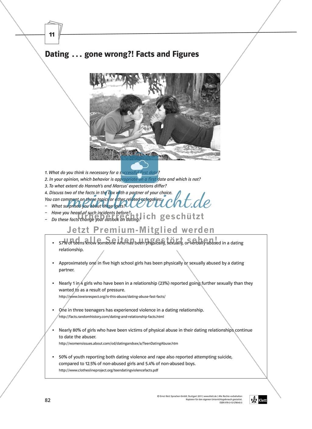 Pre-reading activities: Einstieg in die Lektüre + Lernziele + Methoden + Aufgaben + Kopiervorlagen + Klausurvorschläge + Lösungen Preview 26
