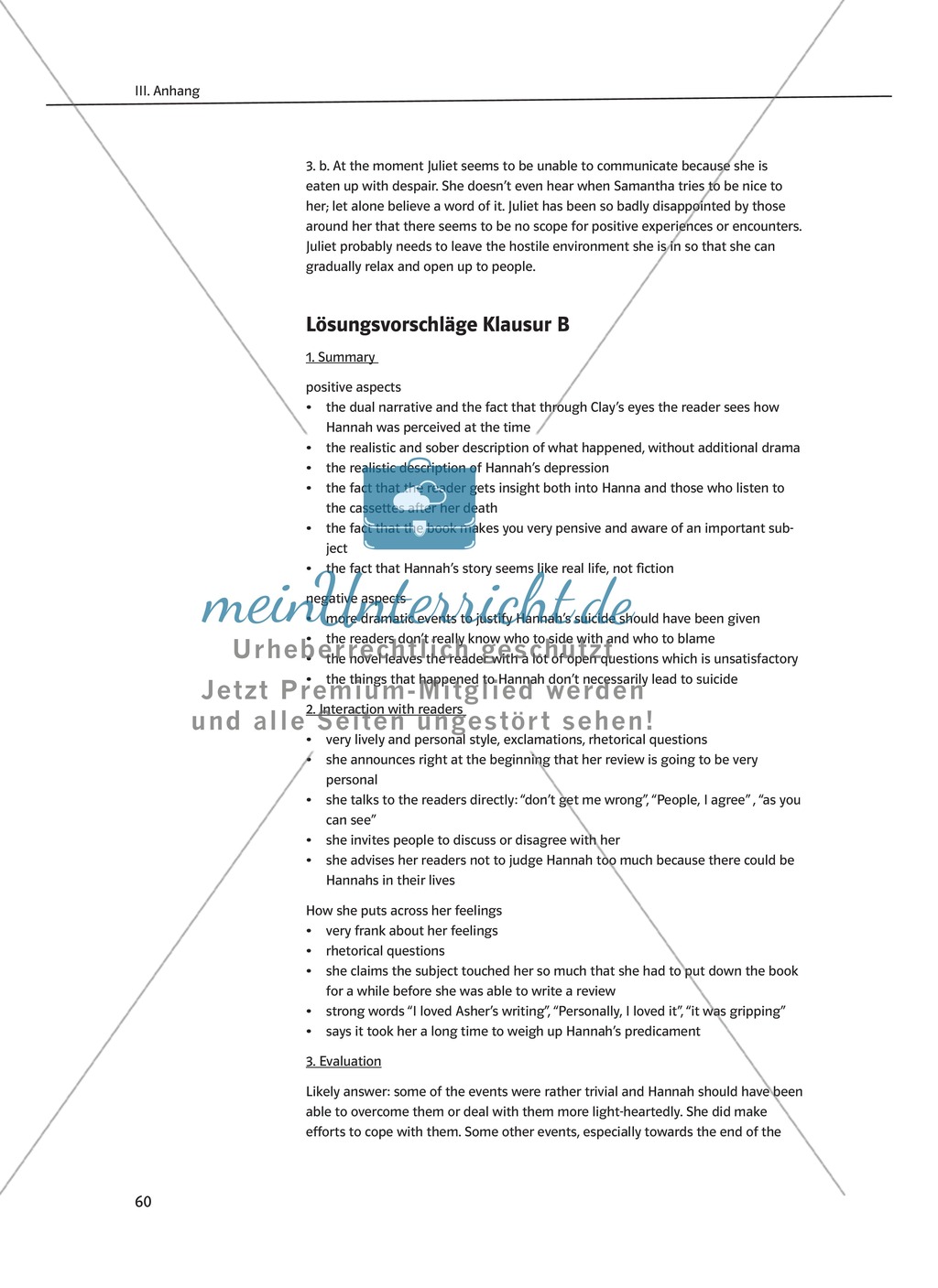 Pre-reading activities: Einstieg in die Lektüre + Lernziele + Methoden + Aufgaben + Kopiervorlagen + Klausurvorschläge + Lösungen Preview 5
