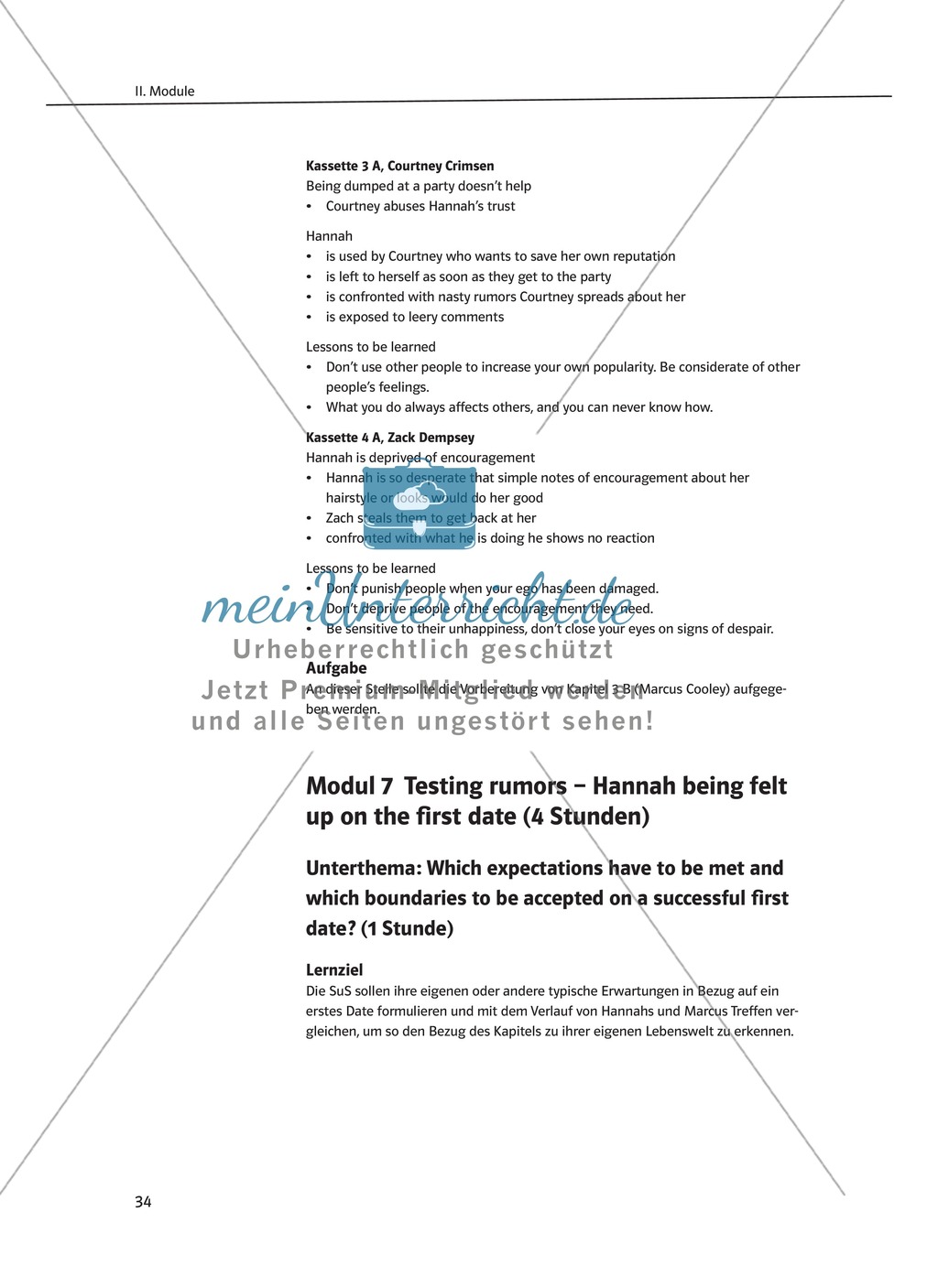 While-Reading Activities: Lernziele + Methoden + Aufgaben + Kopiervorlagen + Klausurvorschläge + Lösungen Preview 15