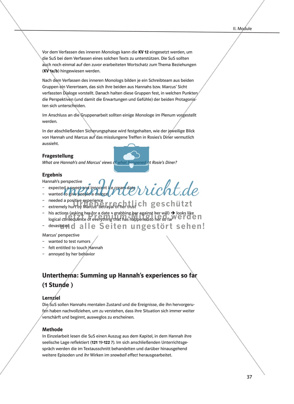 While-Reading Activities: Lernziele + Methoden + Aufgaben + Kopiervorlagen + Klausurvorschläge + Lösungen Preview 18