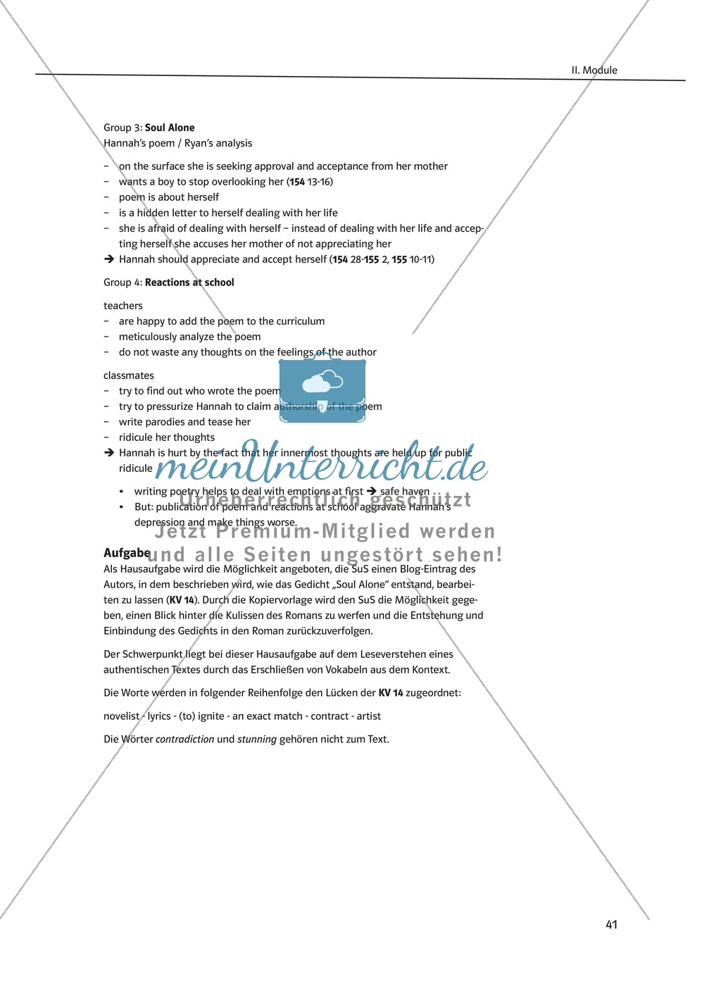 While-Reading Activities: Lernziele + Methoden + Aufgaben + Kopiervorlagen + Klausurvorschläge + Lösungen Preview 22
