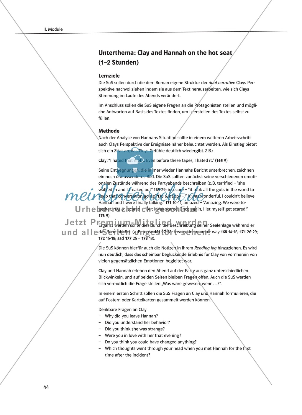 While-Reading Activities: Lernziele + Methoden + Aufgaben + Kopiervorlagen + Klausurvorschläge + Lösungen Preview 25