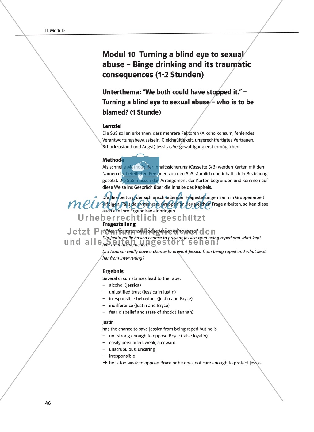While-Reading Activities: Lernziele + Methoden + Aufgaben + Kopiervorlagen + Klausurvorschläge + Lösungen Preview 27