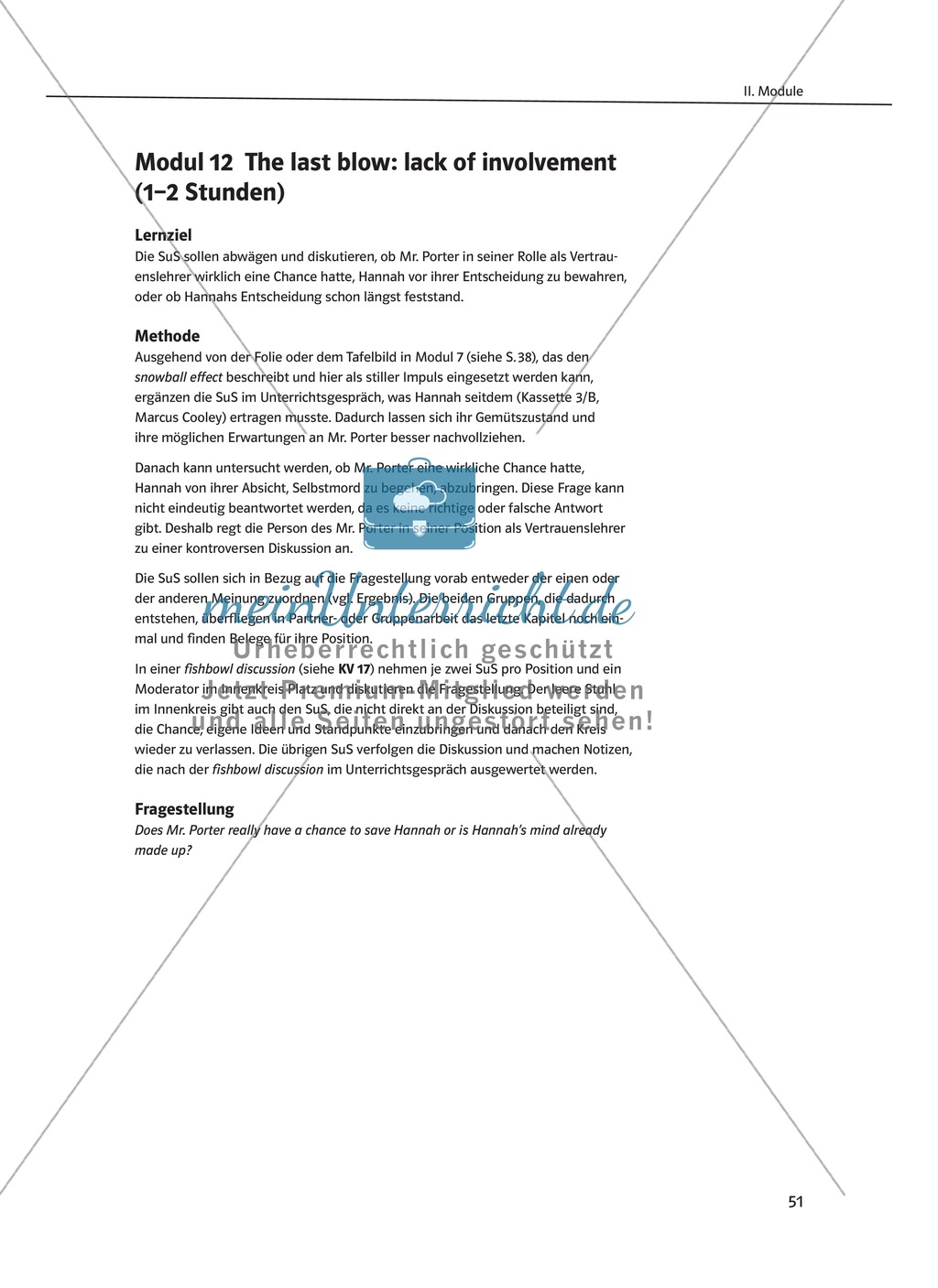 While-Reading Activities: Lernziele + Methoden + Aufgaben + Kopiervorlagen + Klausurvorschläge + Lösungen Preview 32
