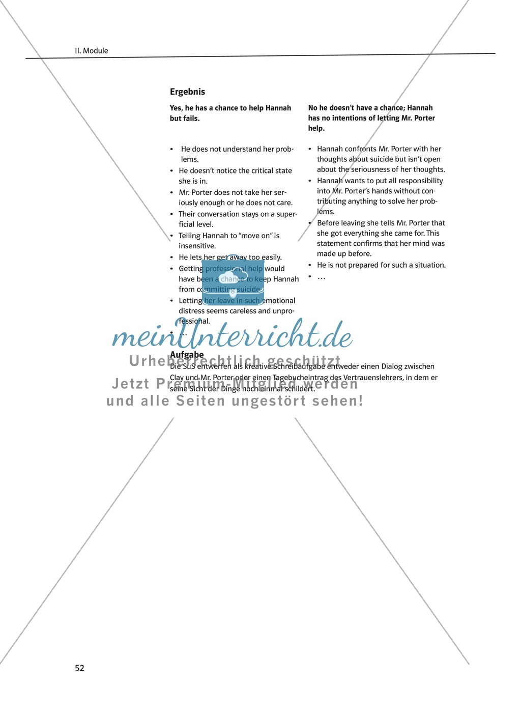 While-Reading Activities: Lernziele + Methoden + Aufgaben + Kopiervorlagen + Klausurvorschläge + Lösungen Preview 33