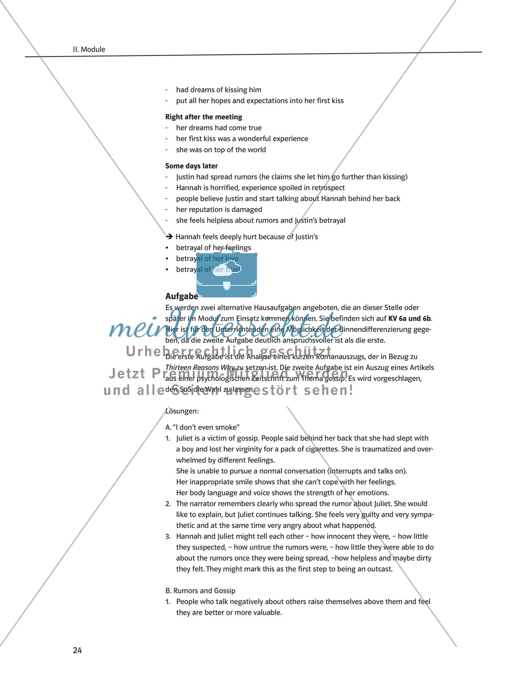 While-Reading Activities: Lernziele + Methoden + Aufgaben + Kopiervorlagen + Klausurvorschläge + Lösungen Preview 5
