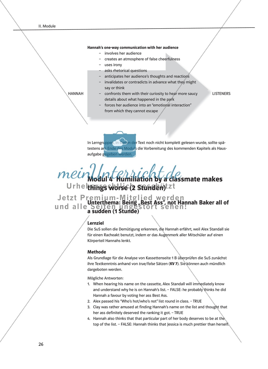 While-Reading Activities: Lernziele + Methoden + Aufgaben + Kopiervorlagen + Klausurvorschläge + Lösungen Preview 7