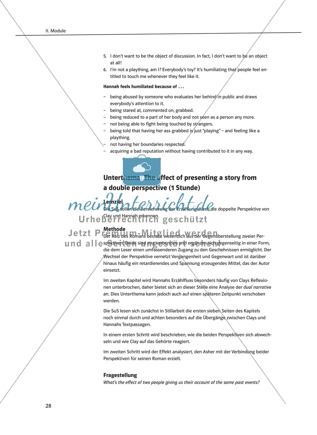 While-Reading Activities: Lernziele + Methoden + Aufgaben + Kopiervorlagen + Klausurvorschläge + Lösungen Preview 9