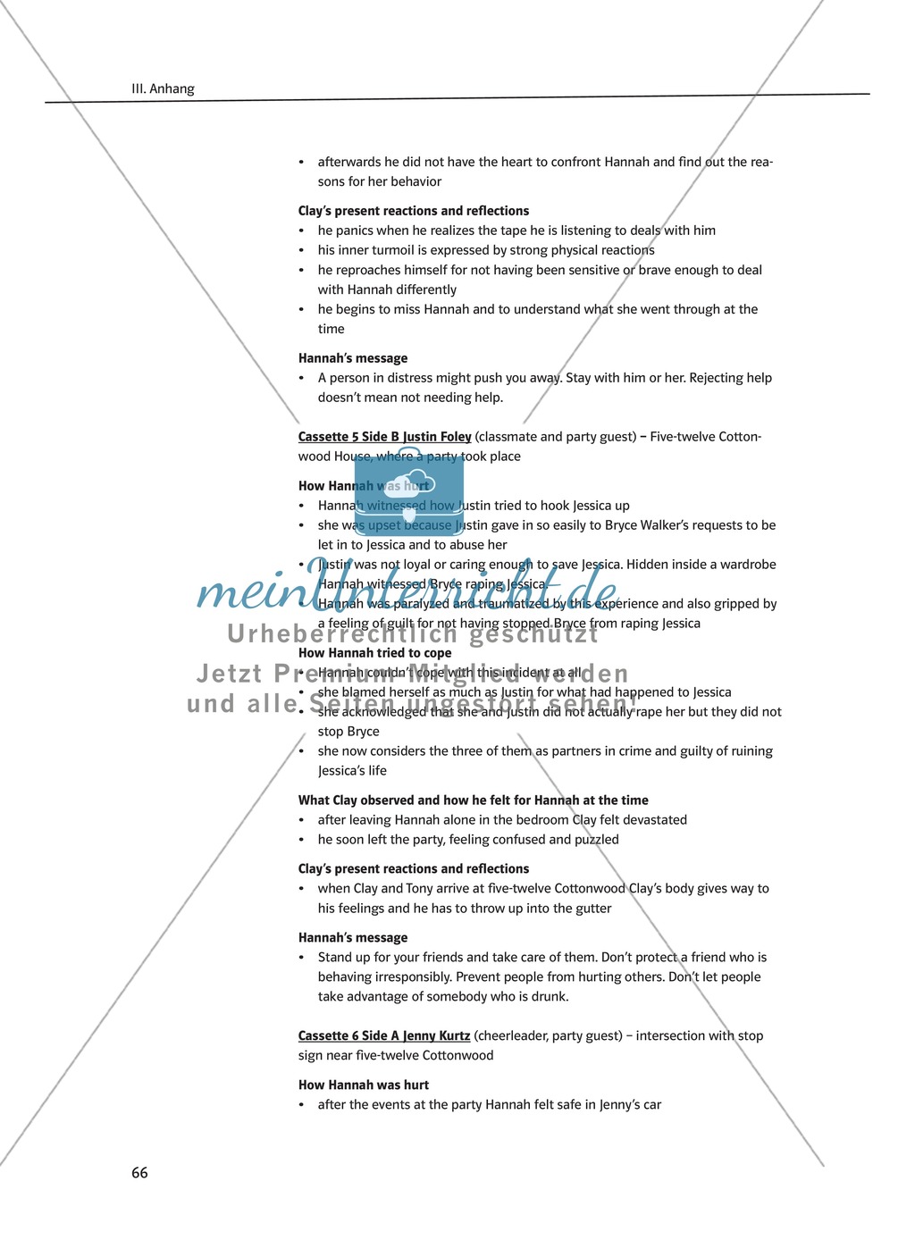 Post-reading activities: Lernziele + Methoden + Aufgaben + Kopiervorlagen + Lösungen Preview 14