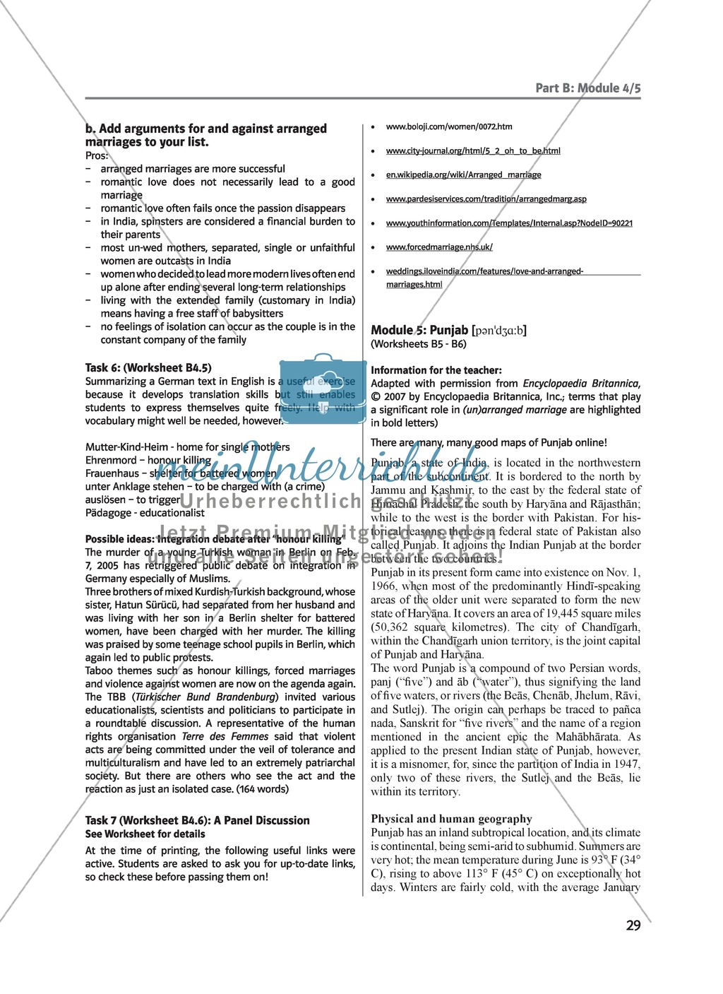(Un)arranged marriage - Themen für die Oberstufe: Arranged marriages Preview 4