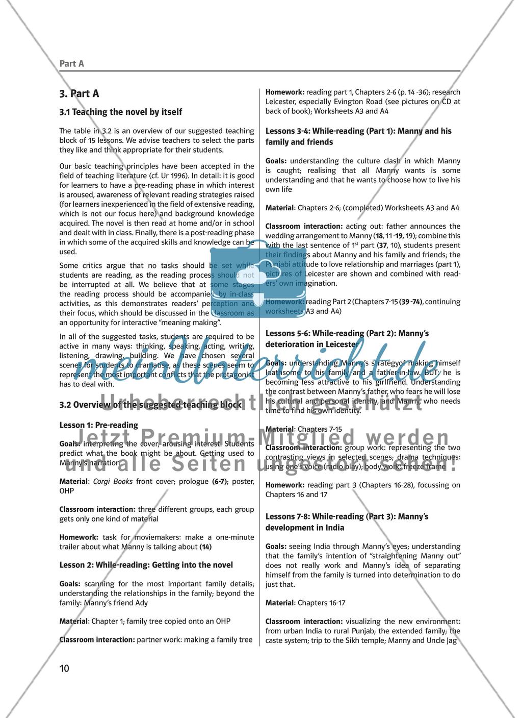 Part A: Grade 10 and higher in about 15 lessons: notes and background Preview 1