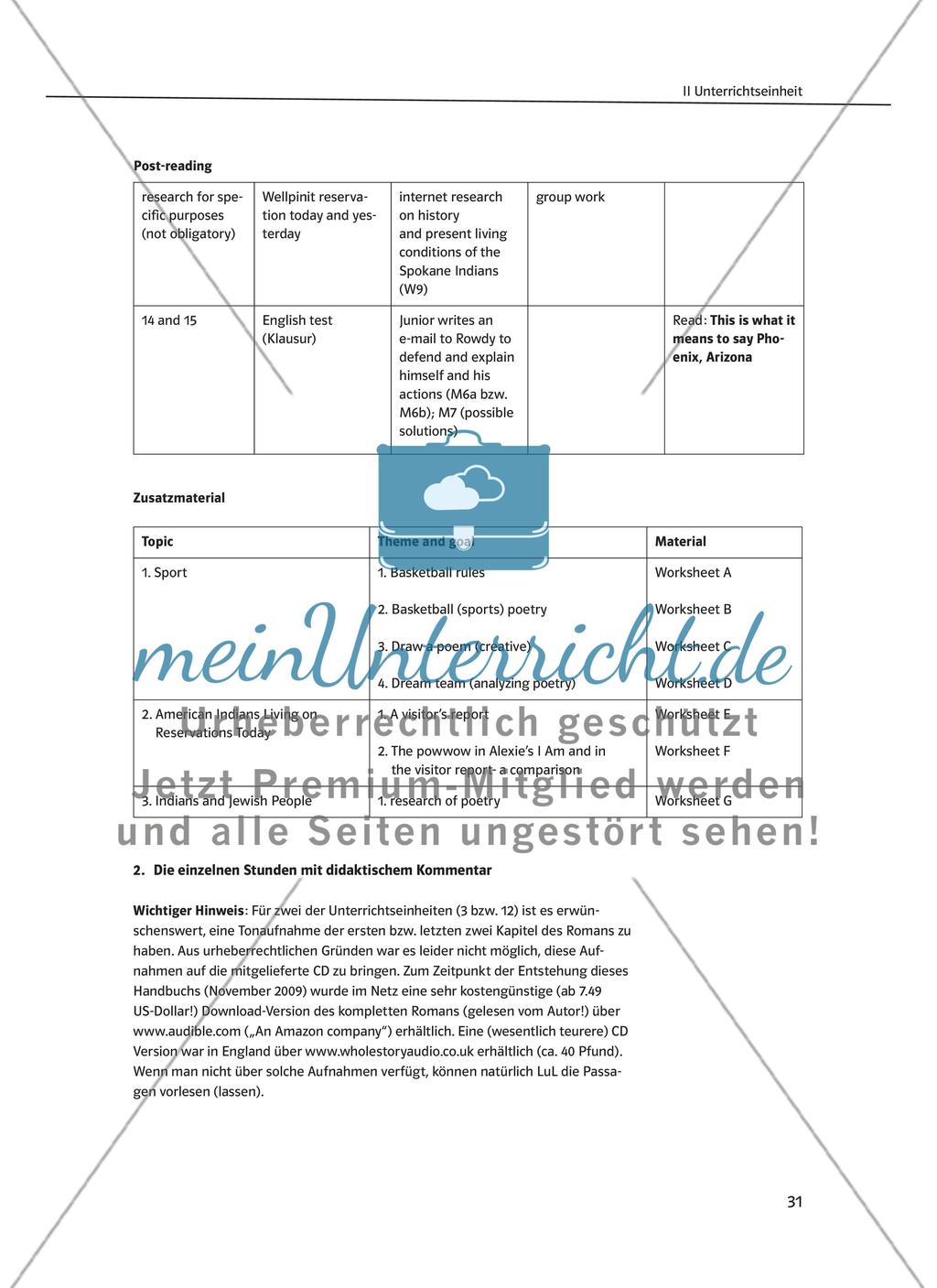 Die Unterrichtseinheit - Teil 1 Preview 3