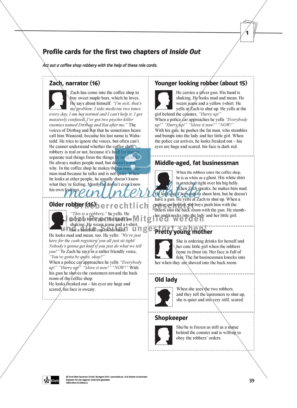 Terry Trueman "Inside Out": Pre-reading activities Preview 4