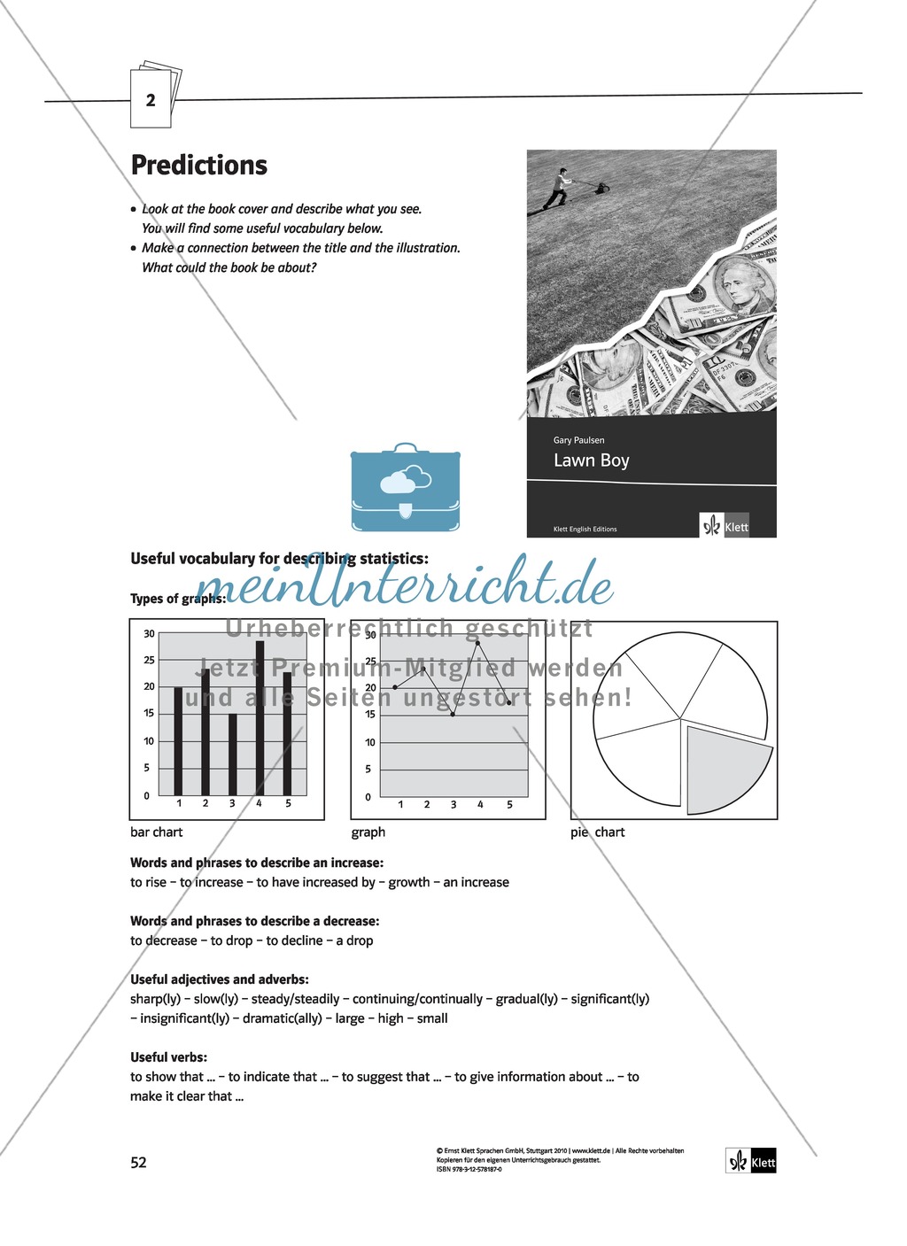 Pre-reading Phase: Lernziele + Kopiervorlagen + Lösungen Preview 4