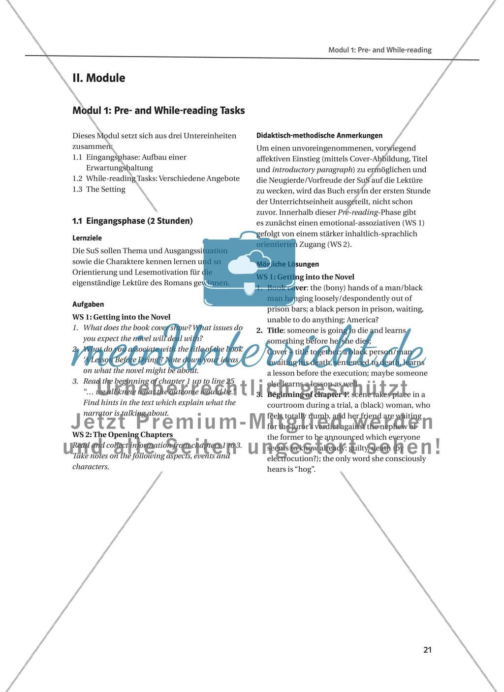 Modul 1: Pre- and While-reading Tasks Preview 1