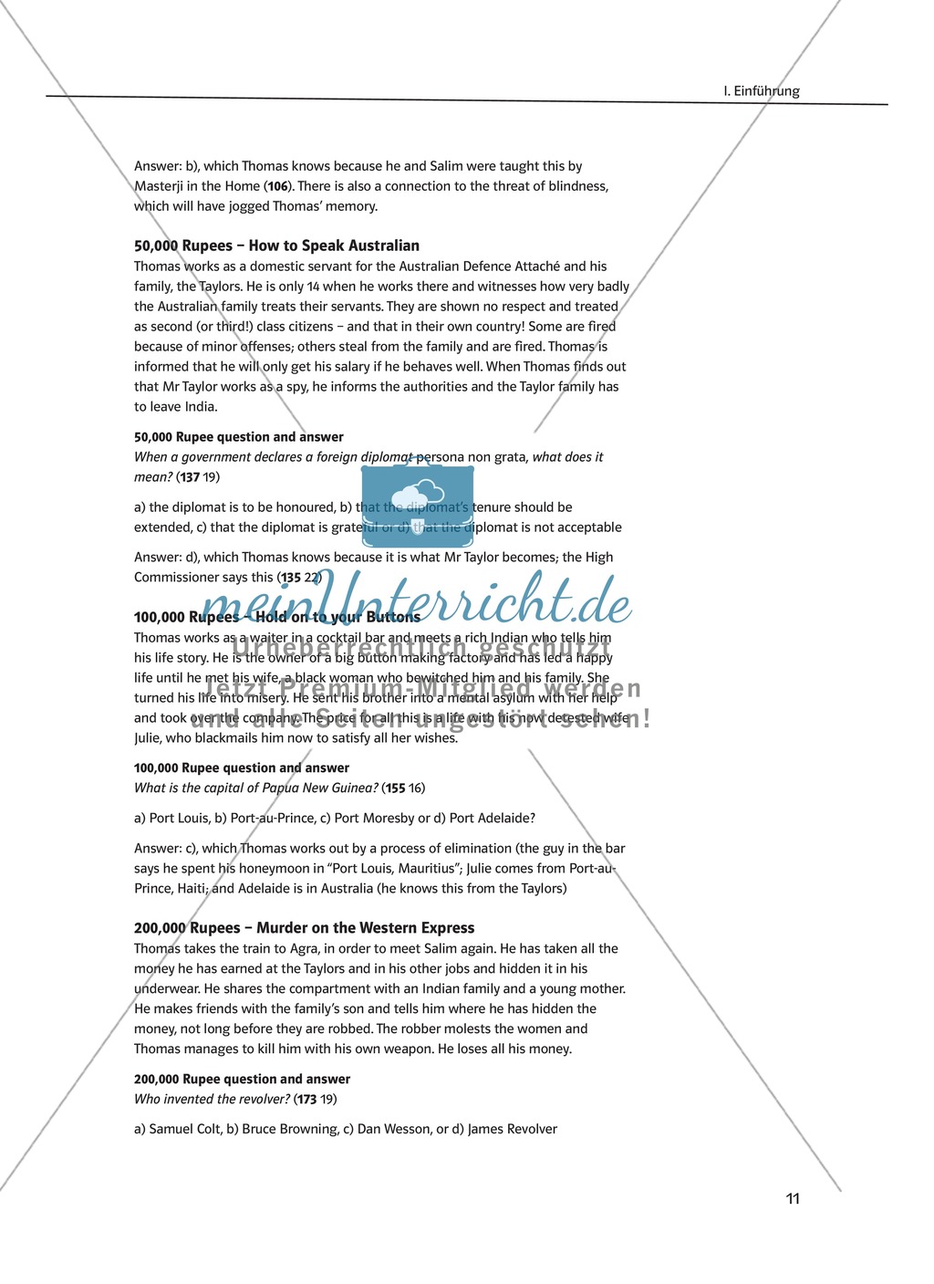 Slumdog Millionaire: Zusammenfassung + Didaktische Konzeption + Synopse Preview 7