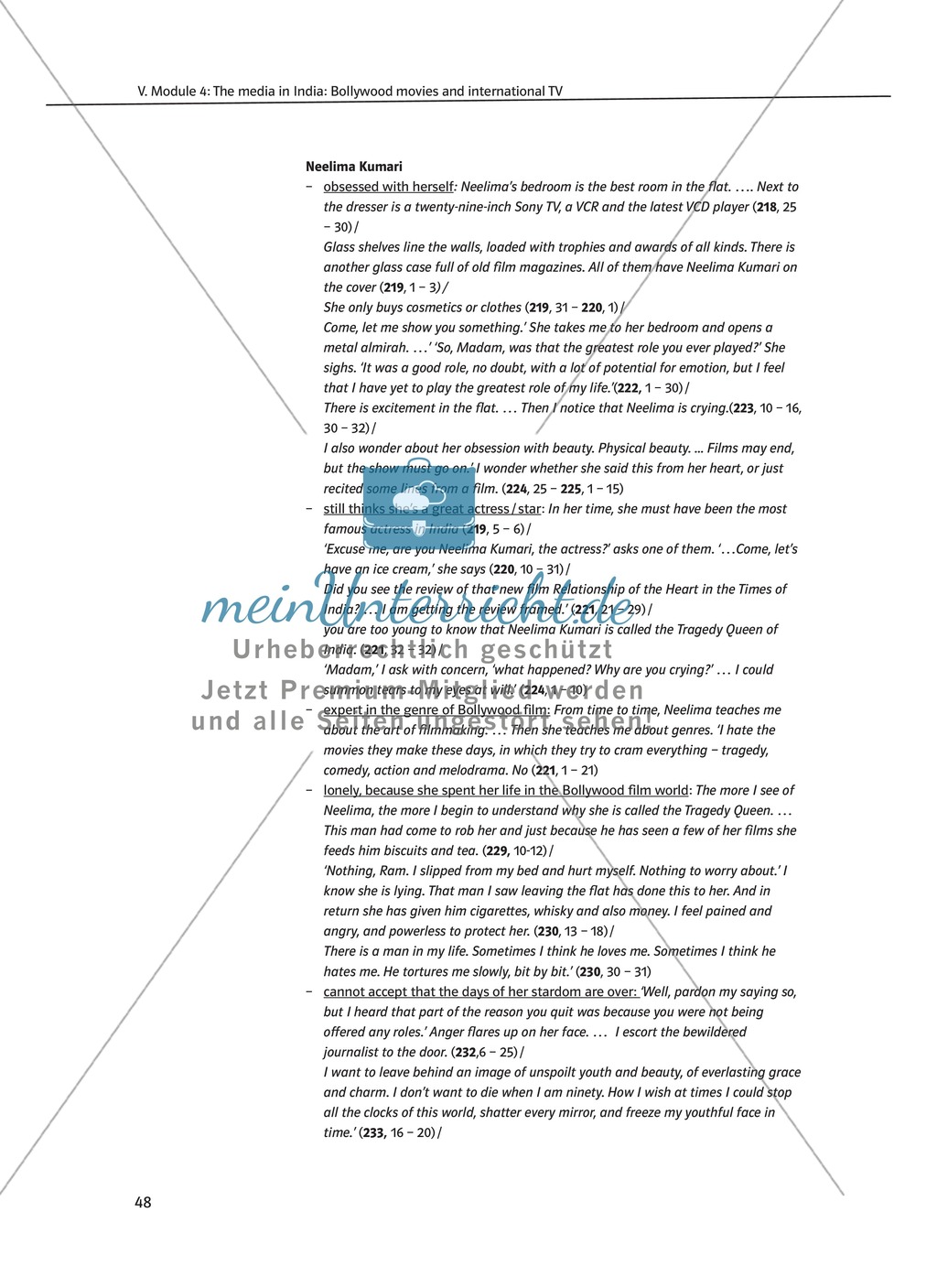 The media in India: Bollywood movies and international TV: Sachanalyse + Lernziele + Unterrichtseinheiten + Kopiervorlagen Preview 7