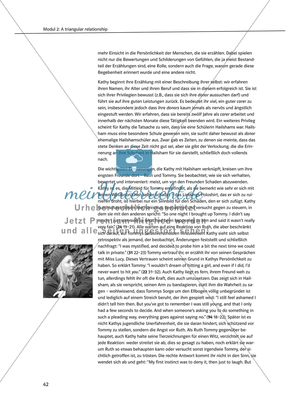 Unterrichtseinheiten zu Kazuo Ishiguros Roman