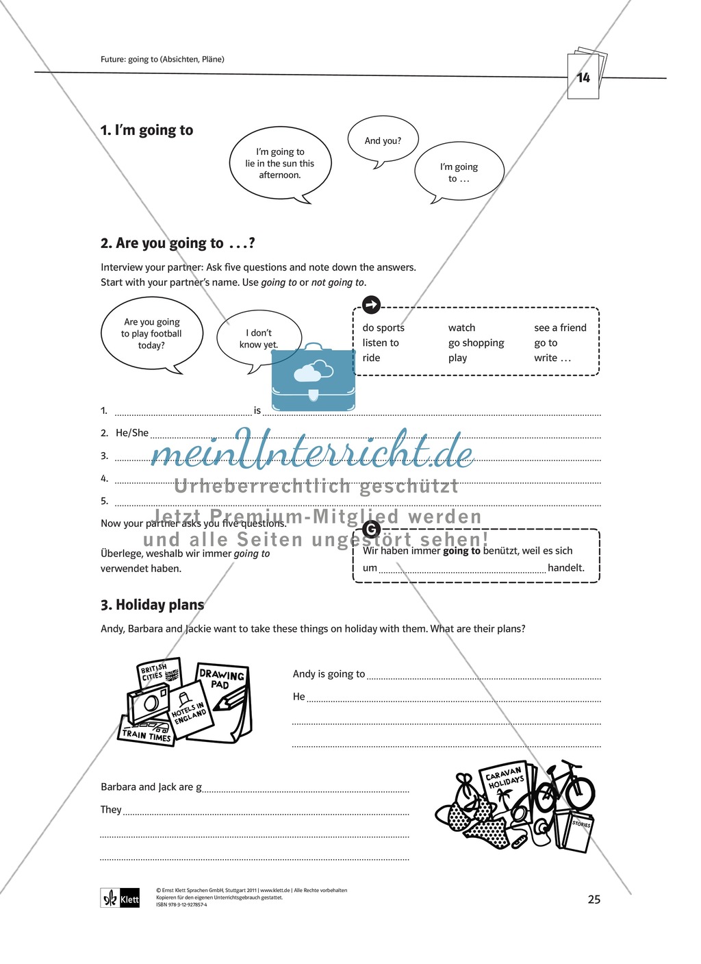 Arbeitsblätter für einen kommunikativen Grammatikunterricht: Future Preview 2