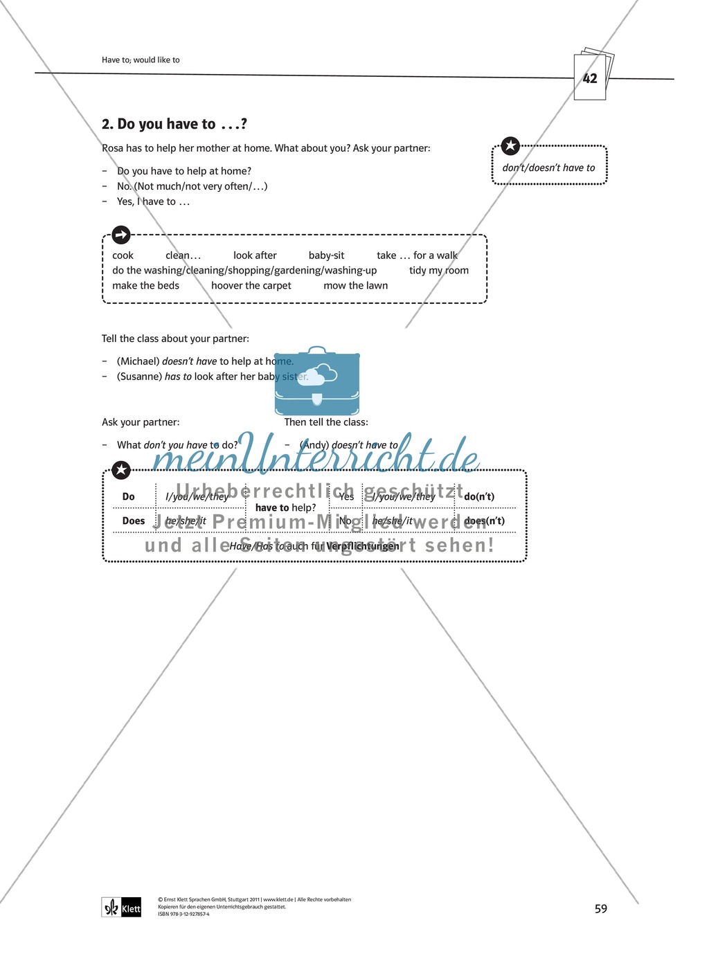 Arbeitsblätter für einen kommunikativen Grammatikunterricht: Modale Hilfsverben Preview 3