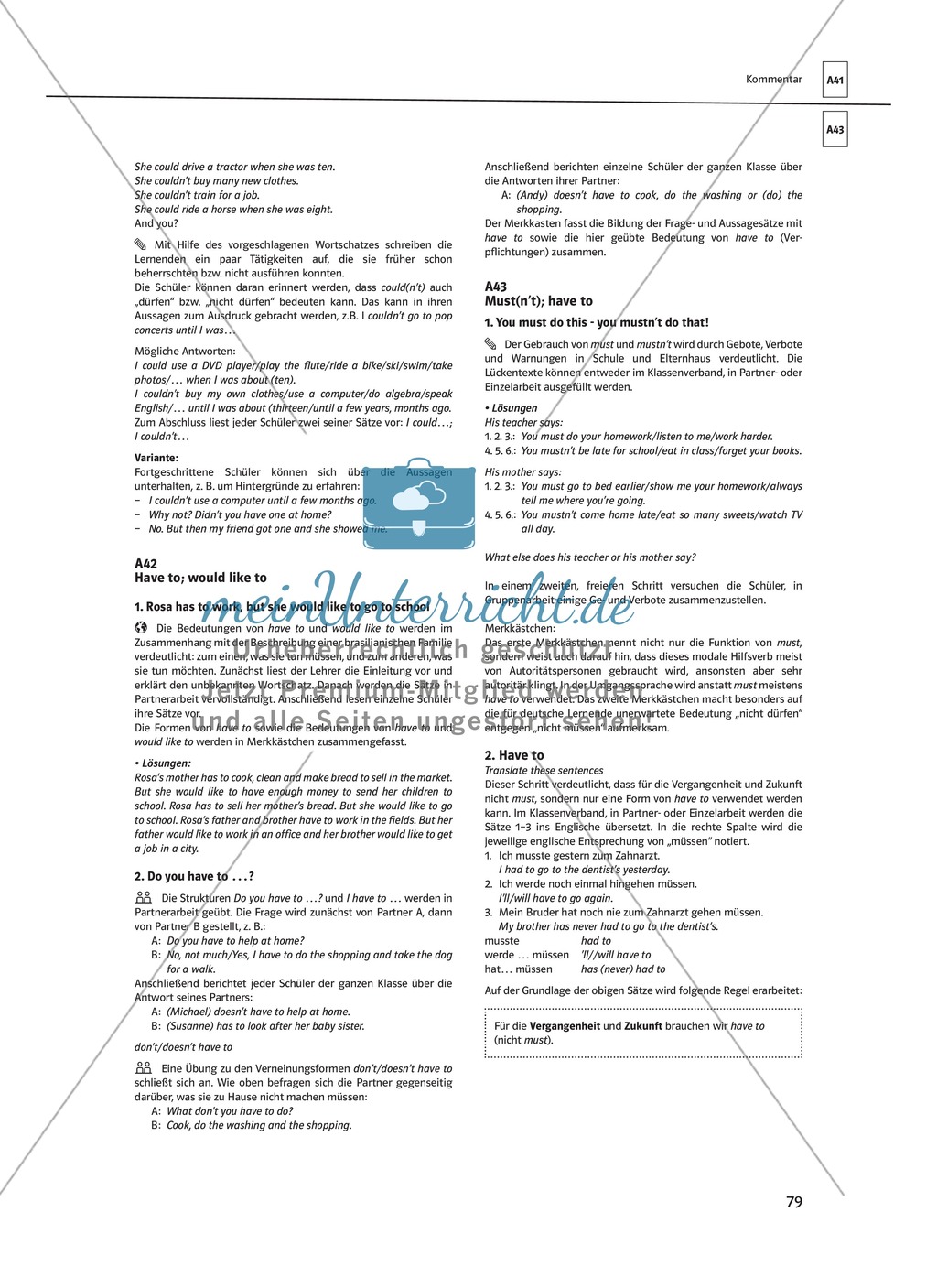 Arbeitsblätter für einen kommunikativen Grammatikunterricht: Modale Hilfsverben Preview 6