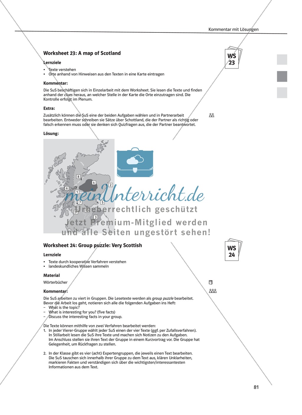 Arbeitsblätter für Vertretungsstunden in den Klassen 7 und 8 Preview 23