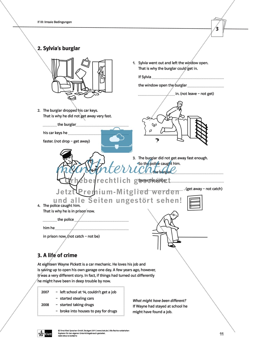 Englische Grammatik üben: Arbeitsblätter zu Bedingungssätzen Preview 2