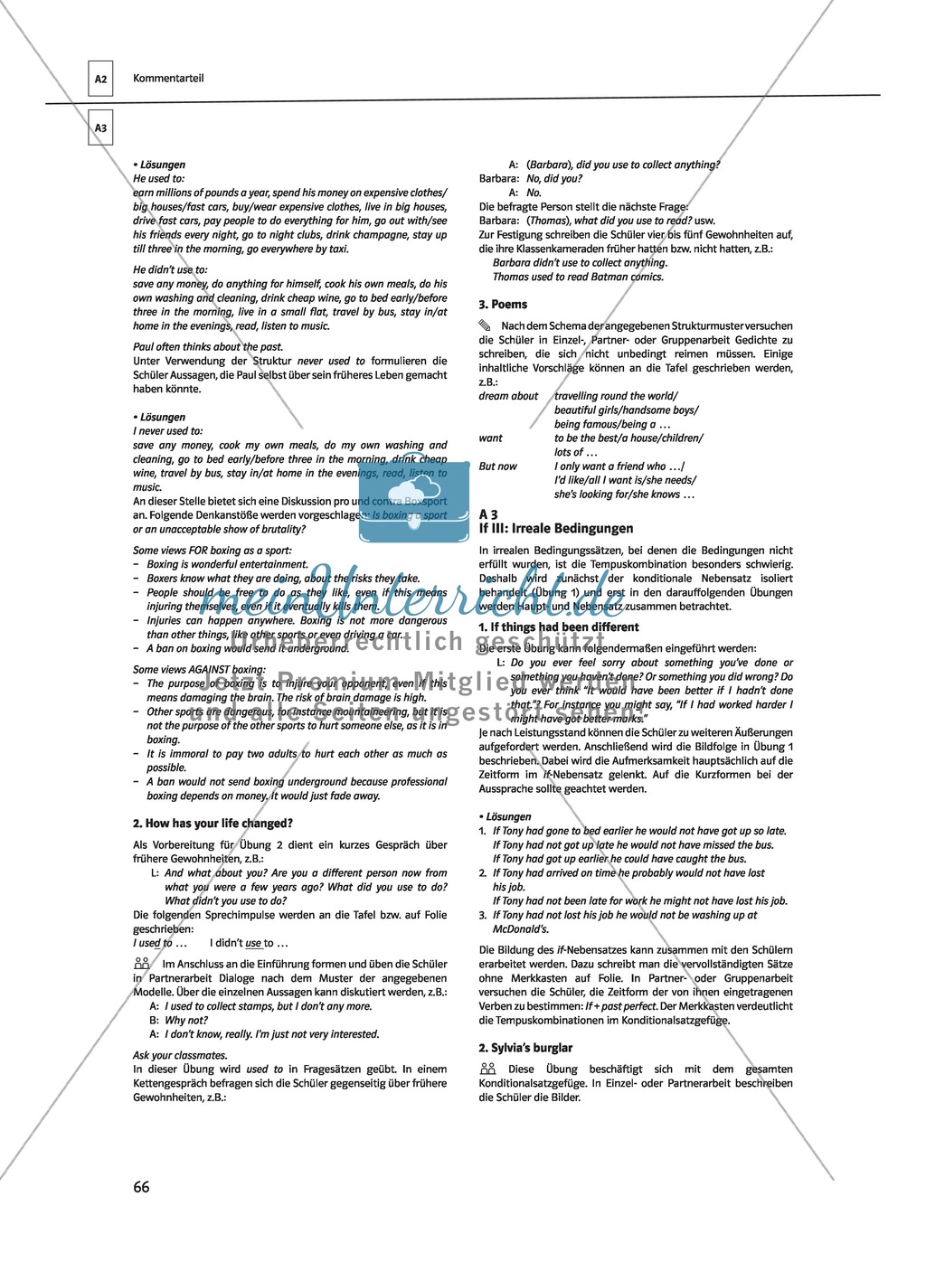 Englische Grammatik üben: Arbeitsblätter zu Bedingungssätzen Preview 5