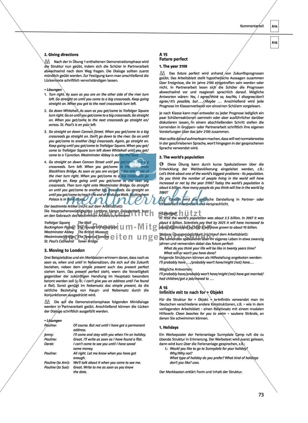 Englische Grammatik üben: Arbeitsblätter zum Futur Preview 12