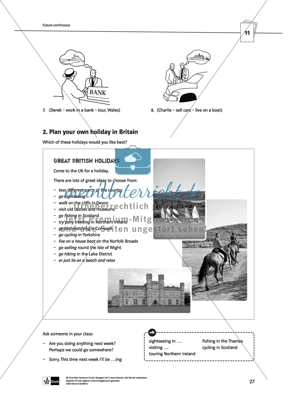 Englische Grammatik üben: Arbeitsblätter zum Futur Preview 2