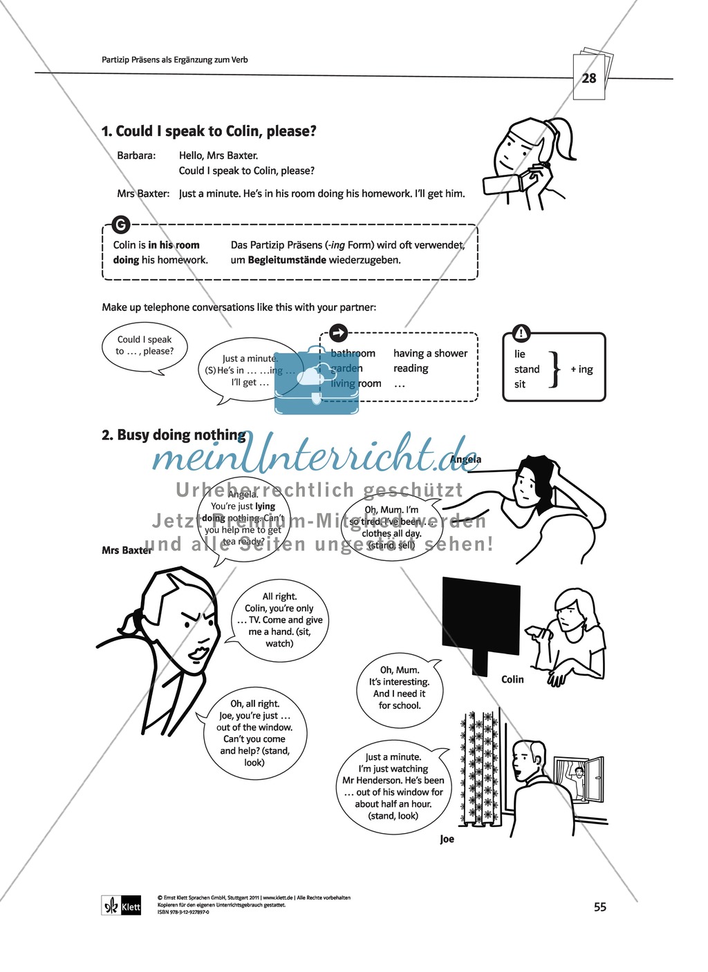 Englische Grammatik üben: Arbeitsblätter zu Partizipien Preview 10