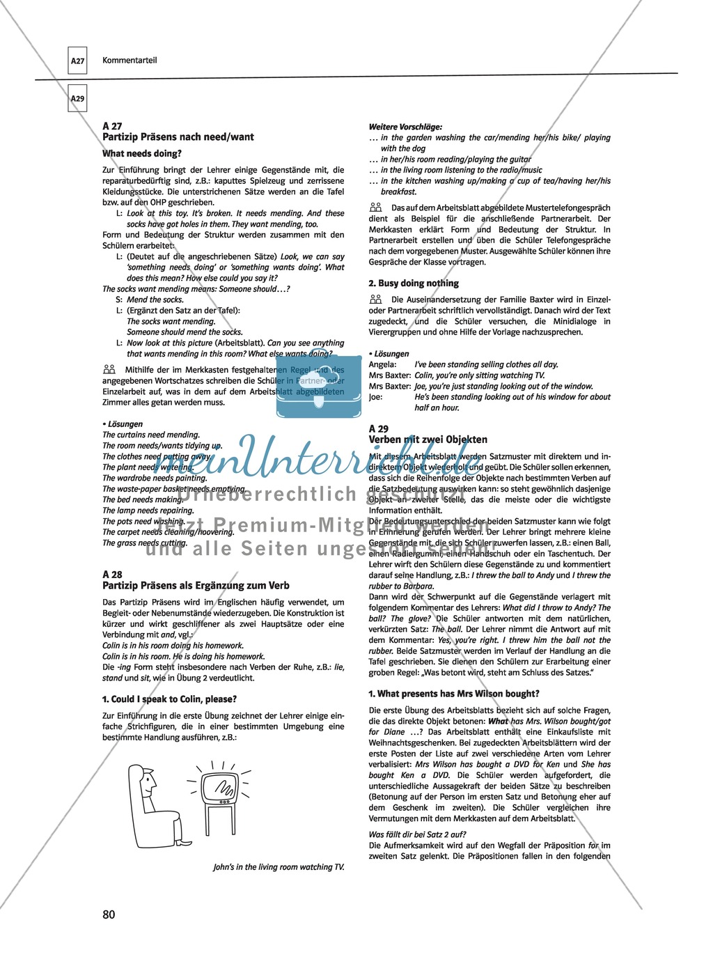Englische Grammatik üben: Arbeitsblätter zu Partizipien Preview 14