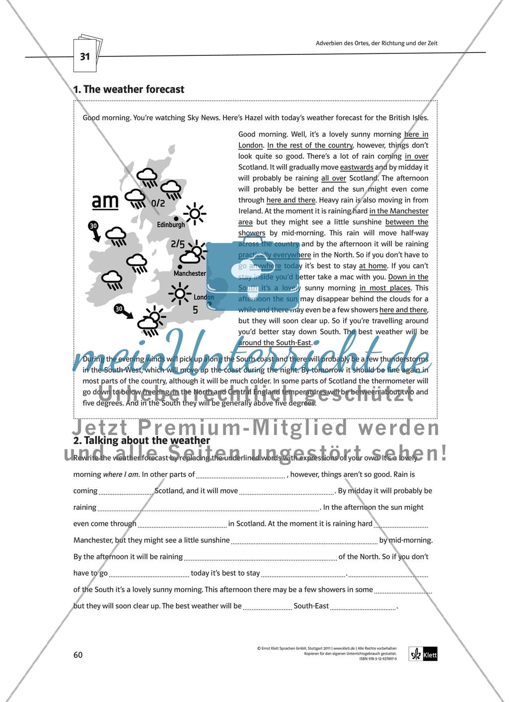 Partizipien / Verben mit zwei Objekten / Adverbien Preview 15