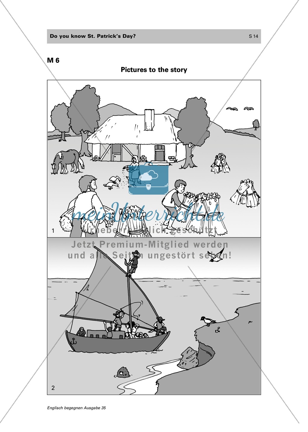Erarbeitung des irischen Feiertags "St. Patrick's day" und der zugrunde liegenden Legende: vocabulary + storytelling + write a play Preview 9