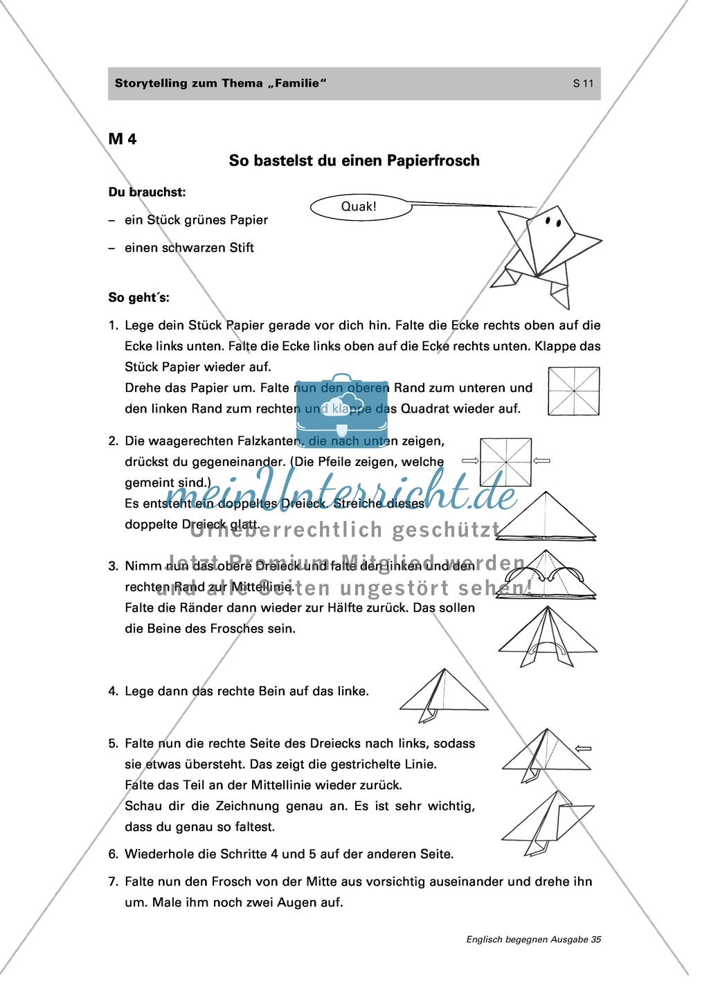 Erarbeiten des englischen Wortschatzes zum Thema "Family": vocabulary + storytelling + productive speaking Preview 7