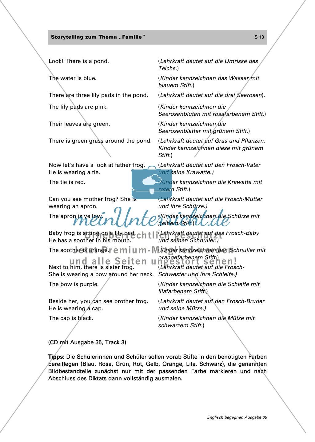 Erarbeiten des englischen Wortschatzes zum Thema "Family": vocabulary + storytelling + productive speaking Preview 9