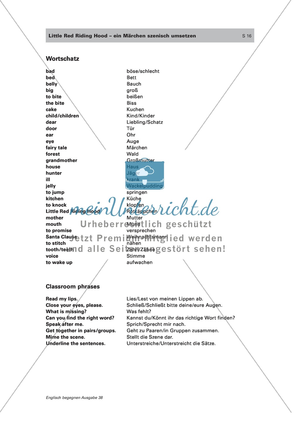 Das weihnachtlich abgewandelte Märchen
