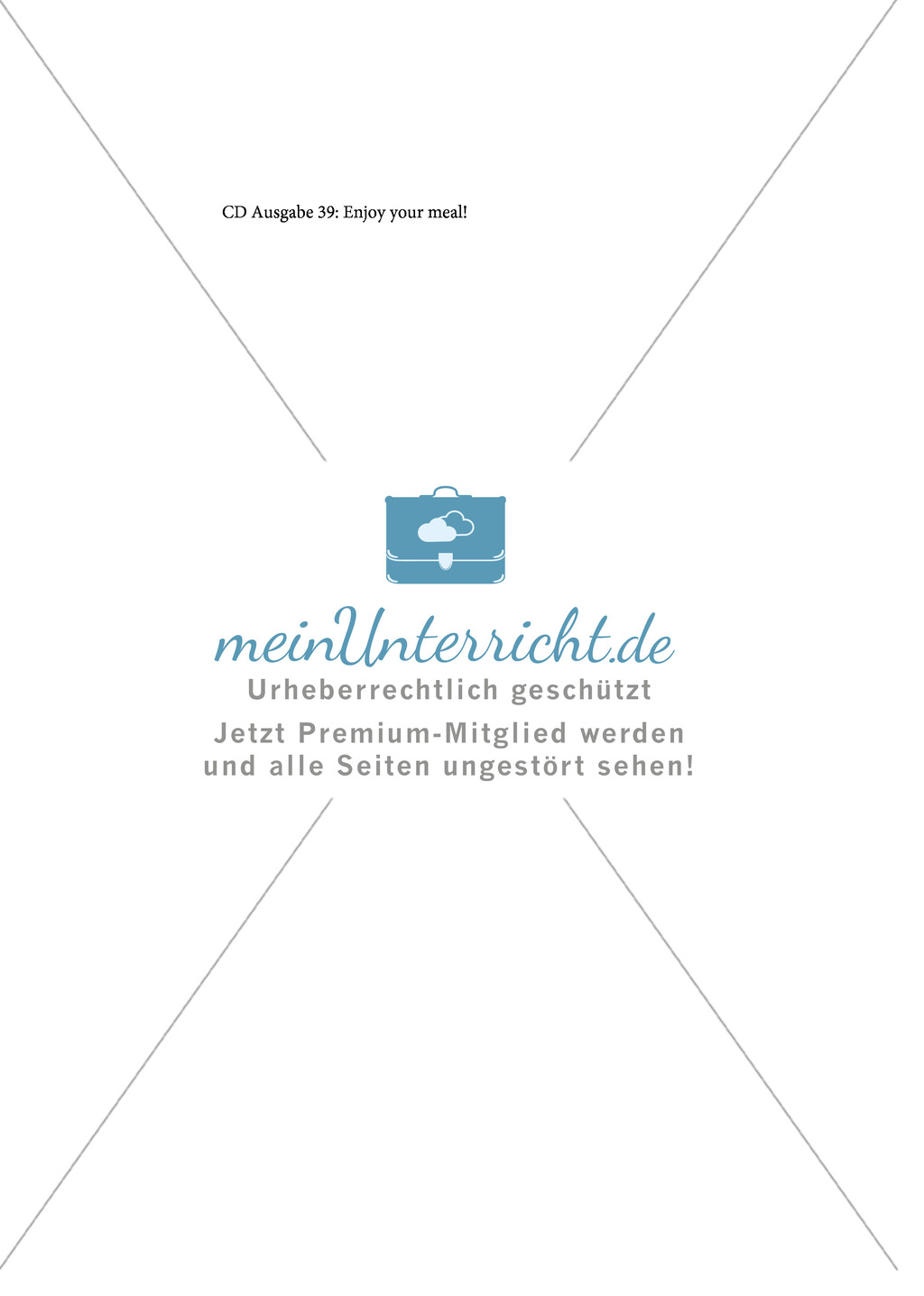 Wortschatz und Dialogarbeit zum Thema "food and drinks" Preview 10