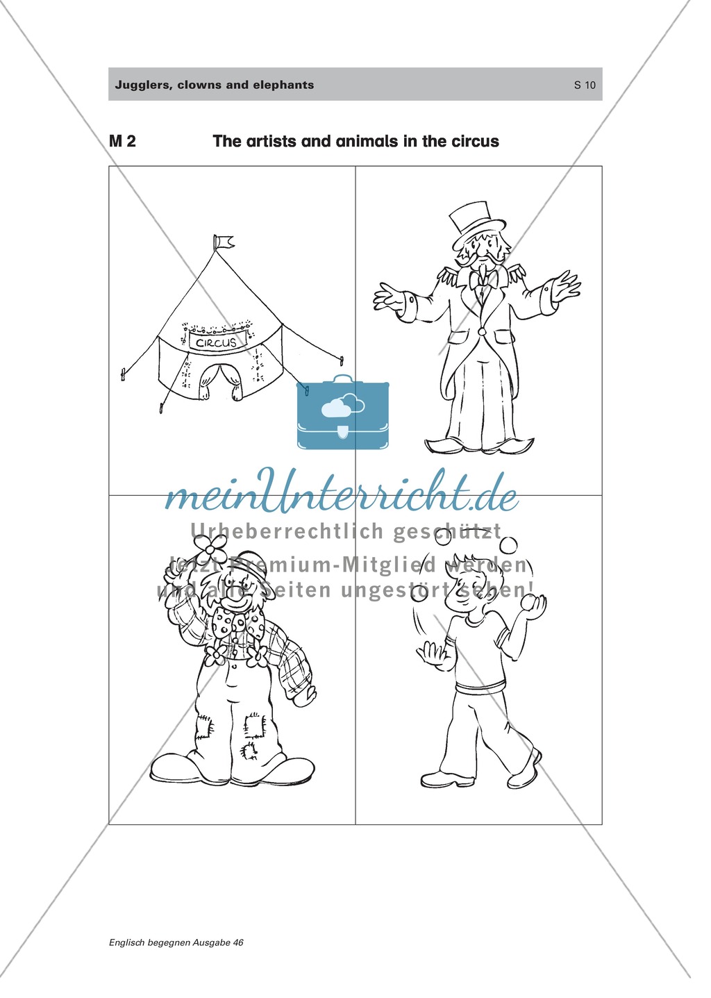 Englischen Wortschatz spielerisch erarbeiten: the circus Preview 1
