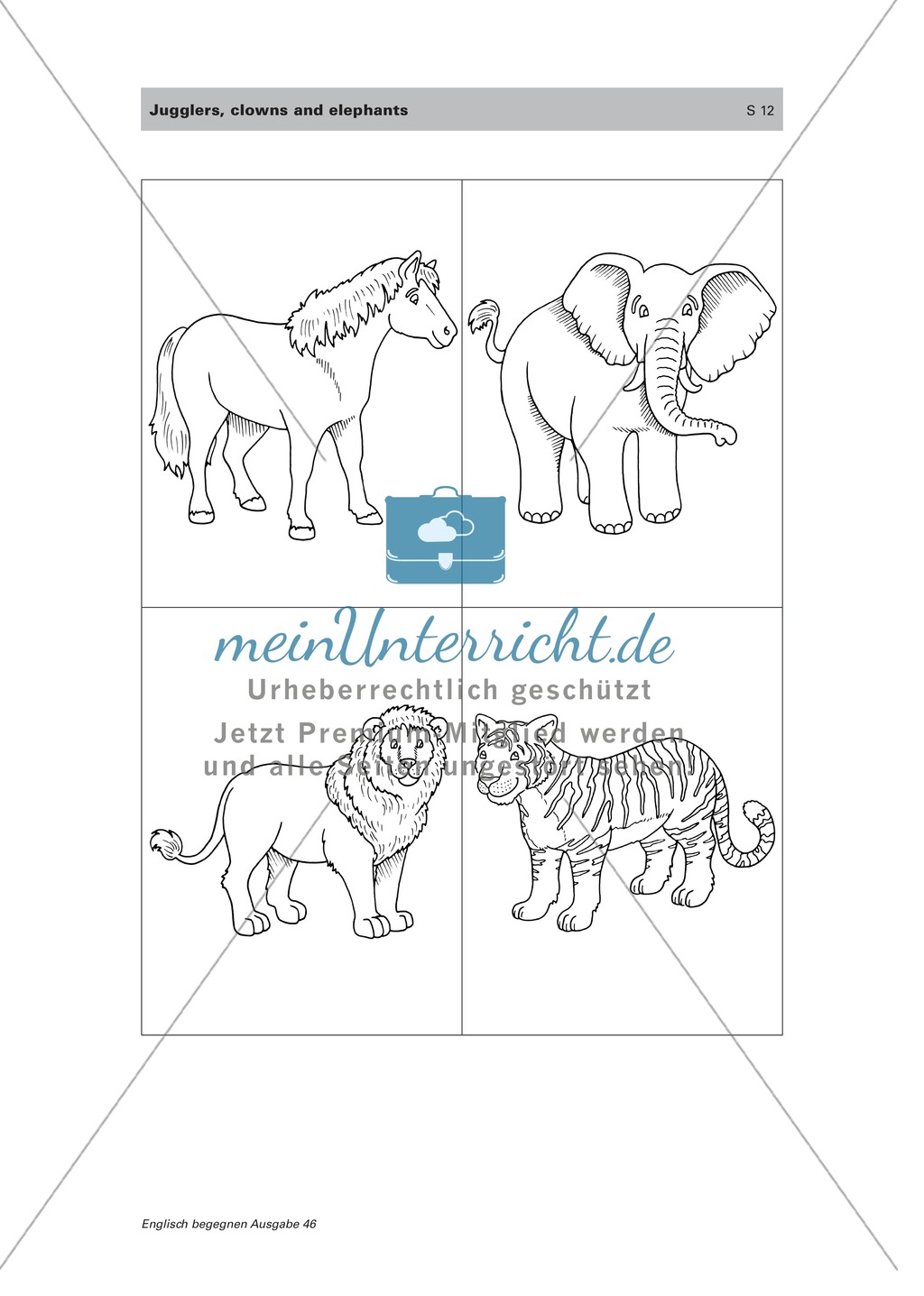 Englischen Wortschatz spielerisch erarbeiten: the circus Preview 3