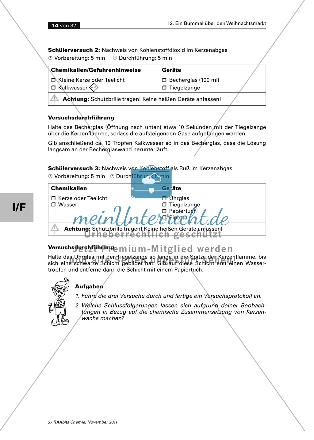 Organische Chemie an Stationen - Bummel über den Weihnachtsmarkt Preview 12