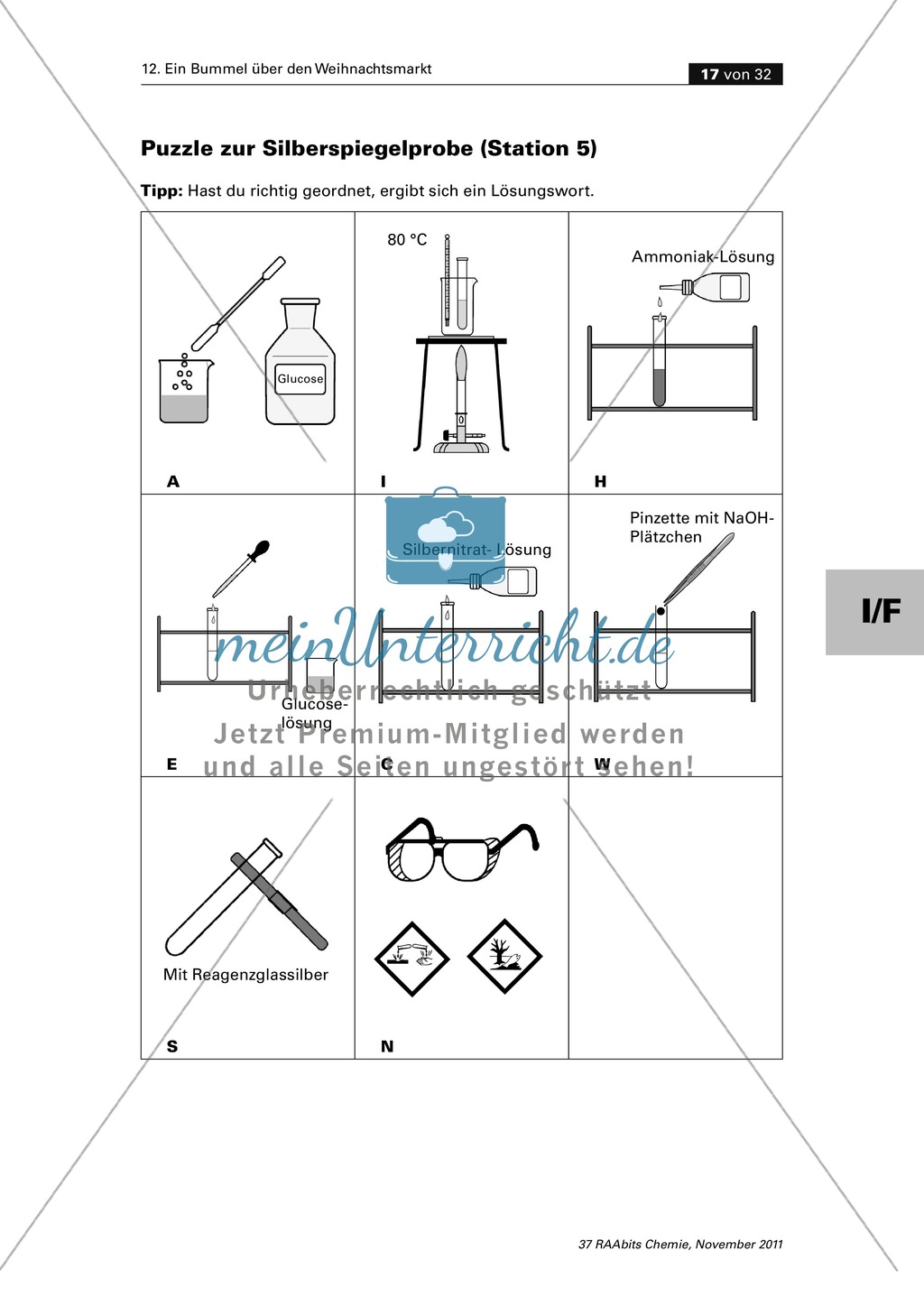 Organische Chemie an Stationen - Bummel über den Weihnachtsmarkt Preview 15