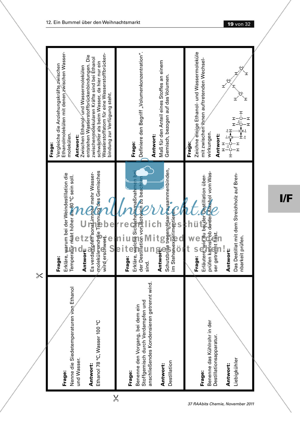 Organische Chemie an Stationen - Bummel über den Weihnachtsmarkt Preview 17