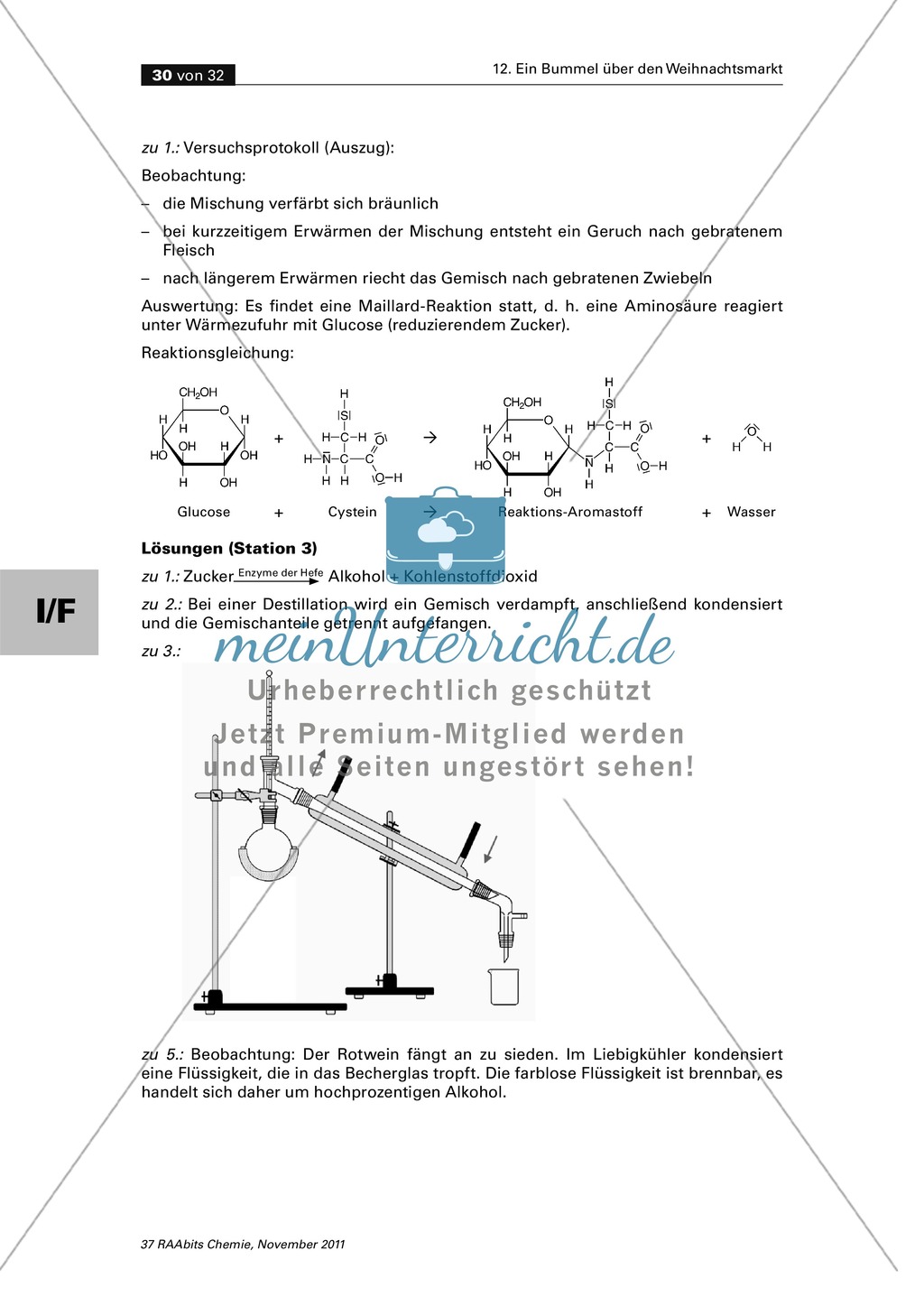 Organische Chemie an Stationen - Bummel über den Weihnachtsmarkt Preview 28