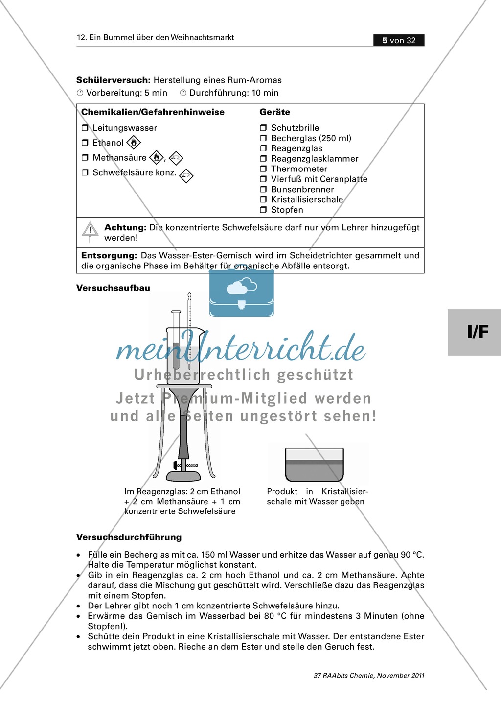 Organische Chemie an Stationen - Bummel über den Weihnachtsmarkt Preview 3