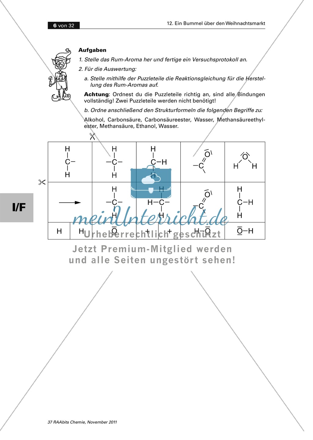 Organische Chemie an Stationen - Bummel über den Weihnachtsmarkt Preview 4