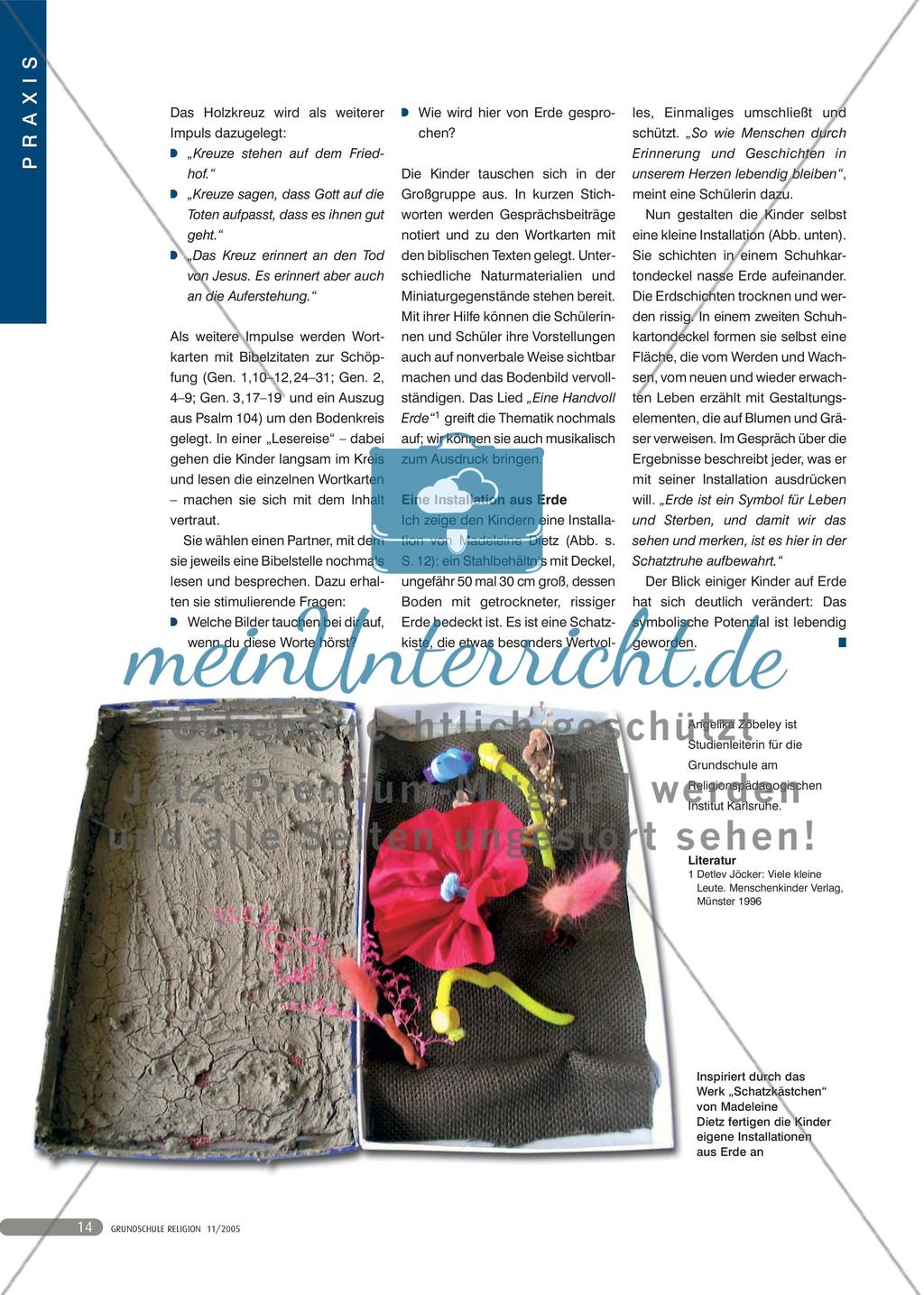 Erde: Werden und Vergehen - Ein Kunstprojekt zur Schöpfung in der 4. Klasse Preview 3