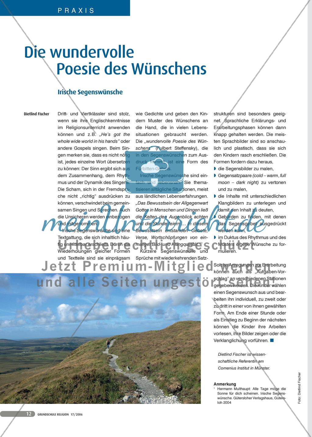Die wundervolle Poesie des Wünschens - Irische Segenswünsche Preview 1