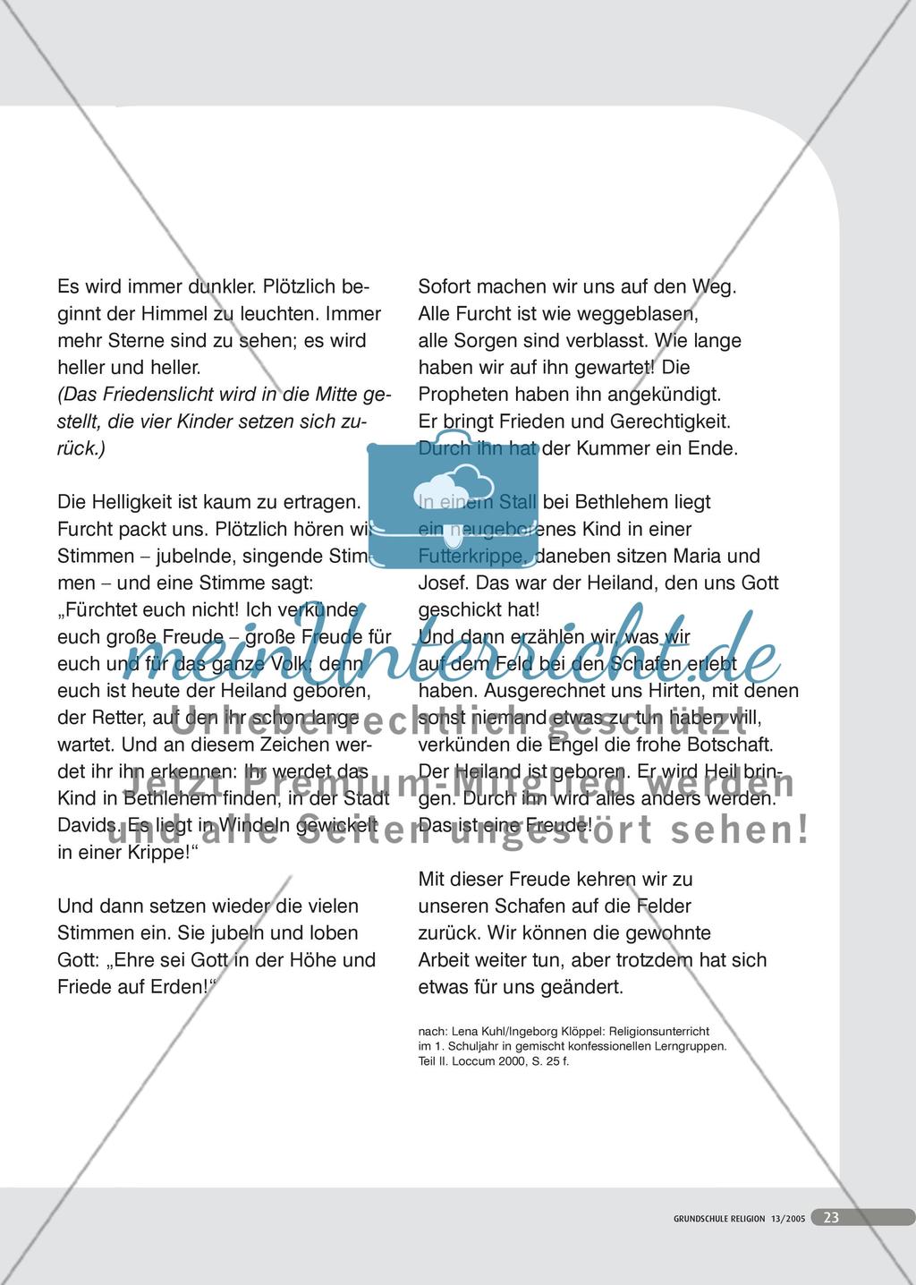Die Weihnachtsgeschichte als Friedensbotschaft Preview 4