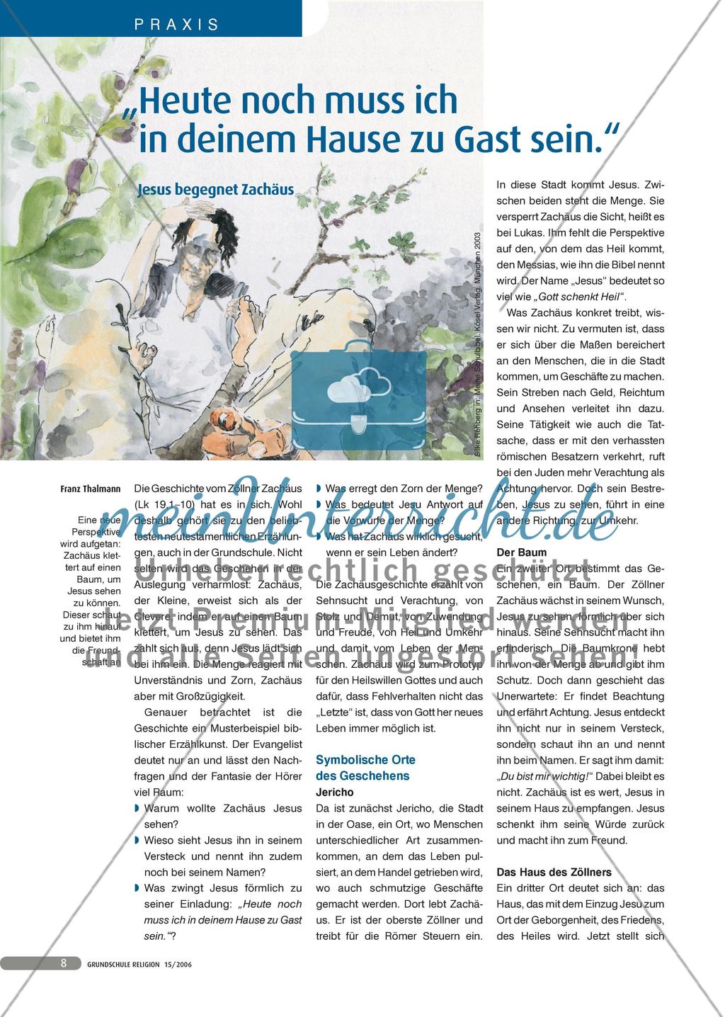 Zachäus: Fehler und Vergebung durch Jesus Preview 1